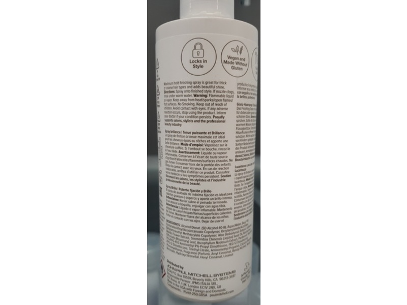 Paul Mitchell Freeze And Shine Hairspray, Firm Hold, 8.5 fl oz/250 mL