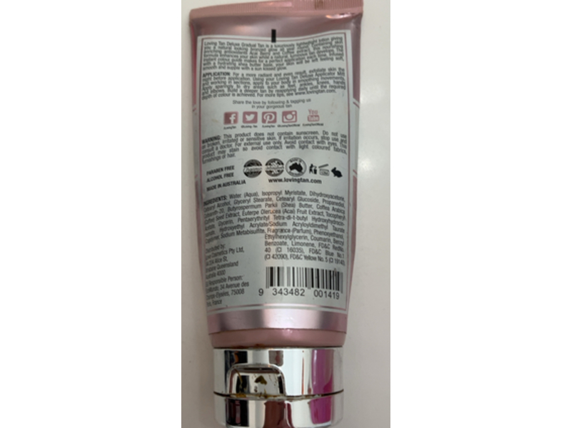 Loving Tan Deluxe Gradual Tan Tinted Body Lotion, Dark, 5.07 fl oz/150 mL