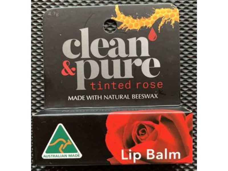 Clean & Pure Lip Balm, Tinted Rose, 4.7 g