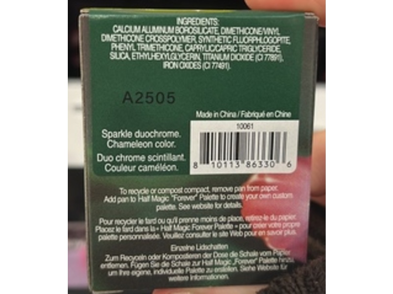 Half Magic Eyeshadow Singles, Sparkle Duochrome, 0.04 fl oz/1.0 g