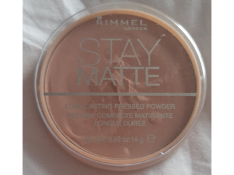 Rimmel Stay Matte Long Lasting Pressed Powder, 008 Cashmere, 0.49 oz/14 g