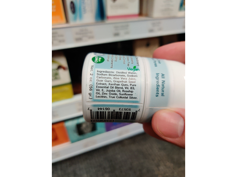 Silver Botanicals Silver Shield Deodorant, Sensitive Skin, 2 oz