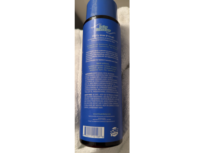 Oilogic Stuffy Nose & Cough Essential Oil Vapor Bath, 12 fl oz/354 mL