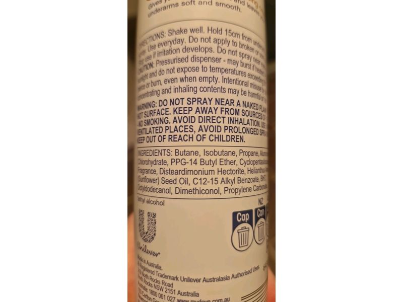 Dove Fresh Antiperspirant Deodorant, Citrus Scent, 250 mL