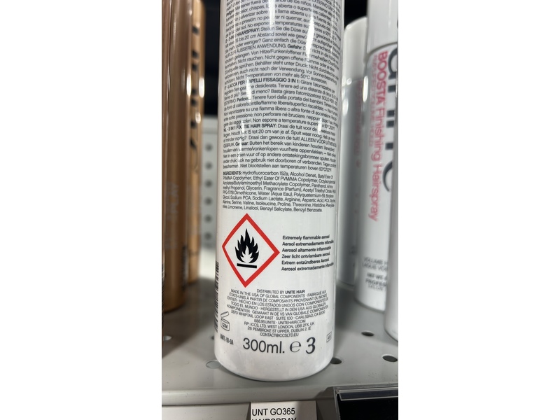 Unite Hair Go365 Hairspray, 10 oz/300 mL