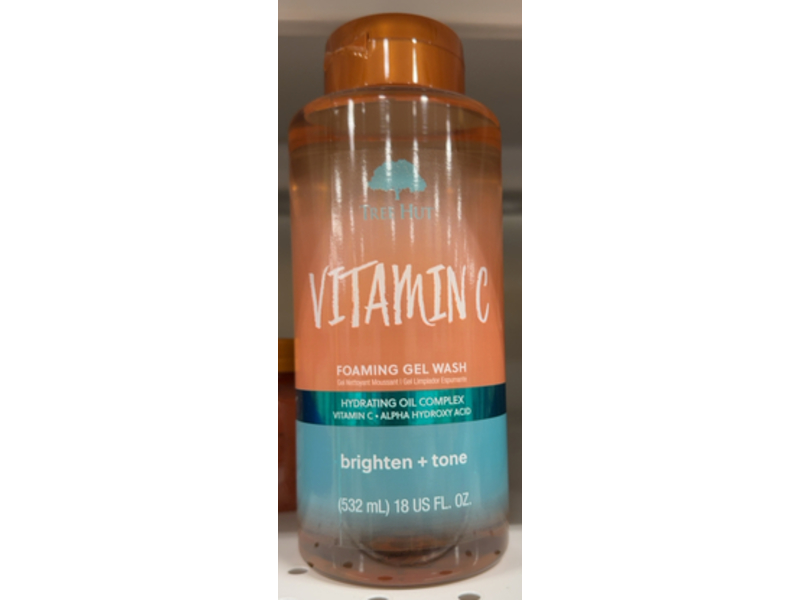 Tree Hut Foaming Gel Wash, Vitamin C, 18 fl oz/532 mL