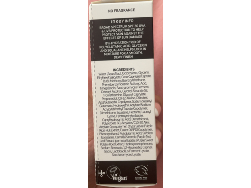 The Inkey List Polyglutamic Acid Dewy Sunscreen, SPF 30, 1.7 fl oz/50 mL