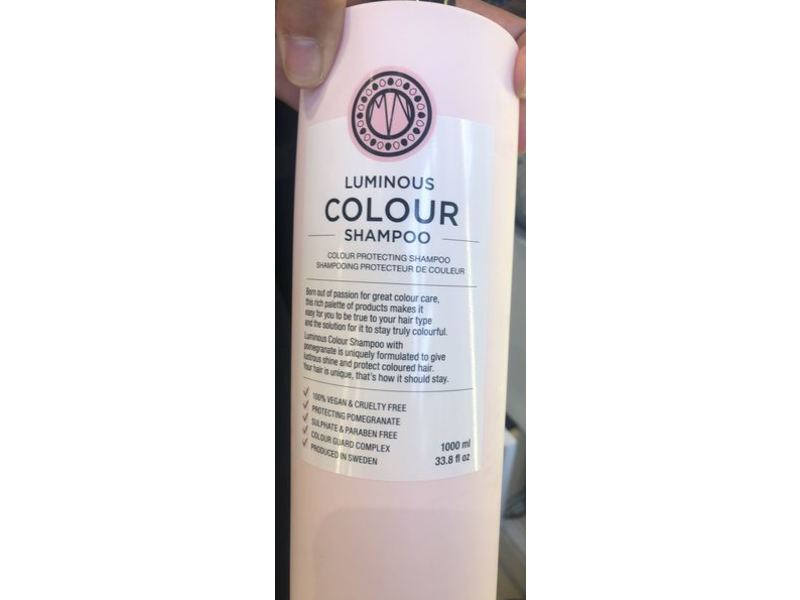 Maria Nila Luminous Colour Shampoo, 33.8 fl oz/1000 mL