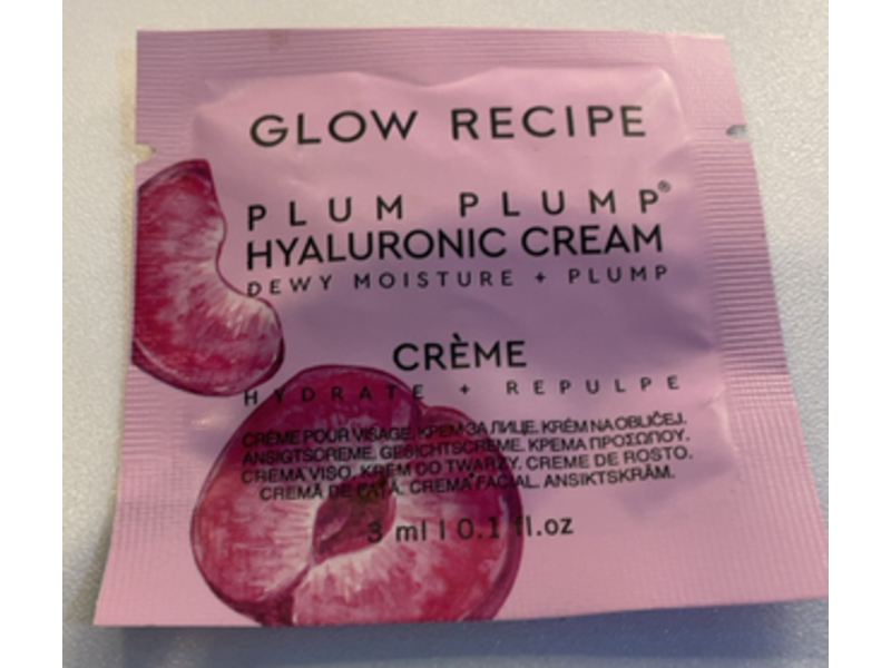 Glow Recipe Plum Plump Hyaluronic Cream, 0.1 fl oz/3 mL
