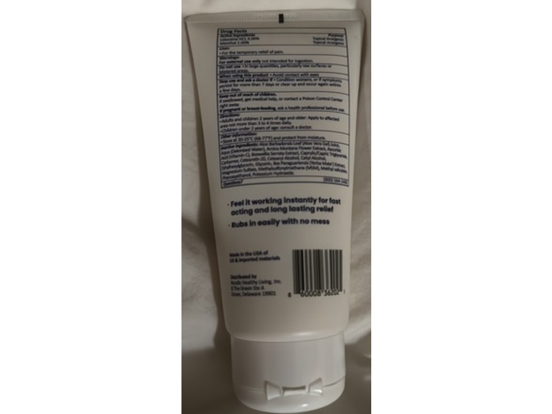 Nordic Health Rapid Pain Relief Topical Cream, 6 fl oz/175 mL