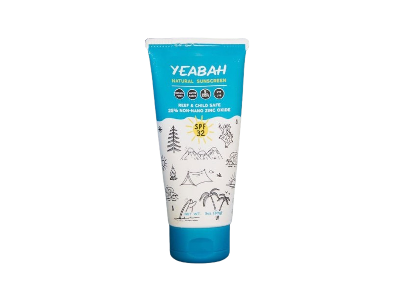 YeaBah Natural Sunscreen, SPF 32, 3 oz/89 g