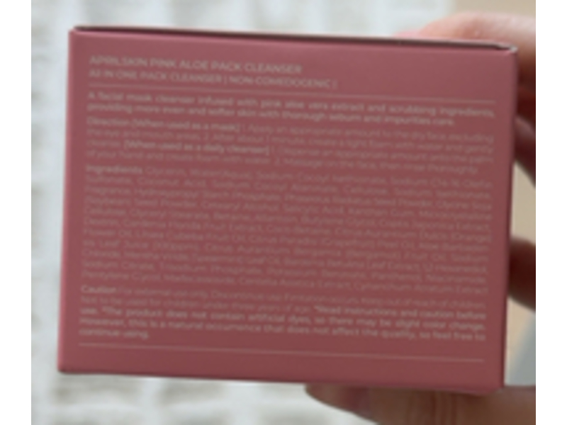 Aprilskin Pink Aloe Pack Cleanser, 4.23 oz/120 g