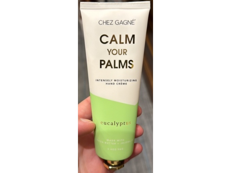 Chez Gagne Intensely Moisturizing Hand Cream, Eucalyptus, 3.4 fl oz/96 g