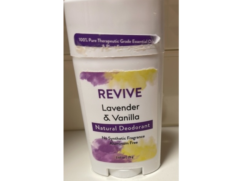 Revive Natural Deodorant, Lavender & Vanilla, 2.65 oz/75 g