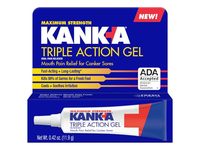Kank-A Triple Action Maximum Strength Canker Sore Gel, 0.42 oz/11.9 g - thumbnail 1