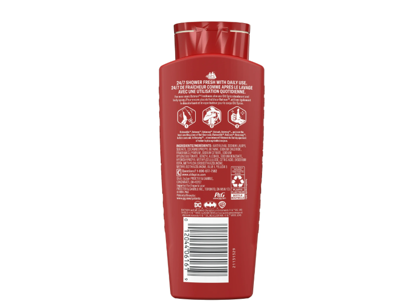 Old Spice Body + Face Wash, Black Cherry + Nightfall, 16 fl oz/473 mL