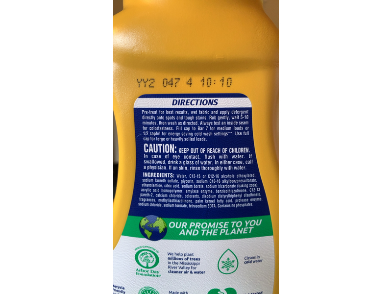 Arm & Hammer OxiClean with Fade Defense Liquid Laundry Detergent, 25 Loads, 39.4 fl oz/1.16 L