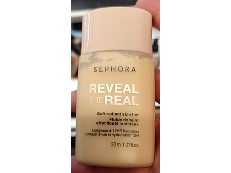 Sephora Reveal The Real Soft Radiant Skin Tint, 120Y Fair, 1.01 fl oz/30 mL