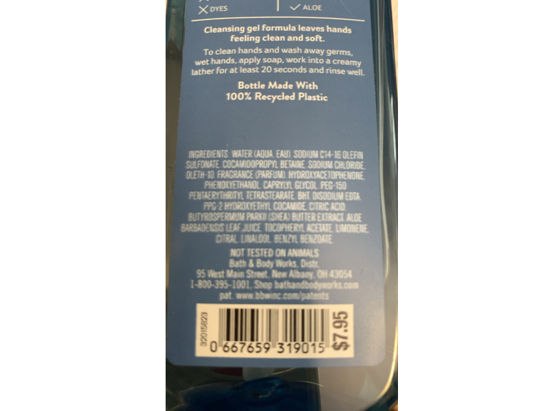 Bath & Body Works Winter Cleansing Gel Hand Soap, 8 fl oz/236 mL