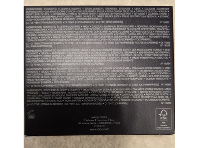 Dior DiorShow 5 Couleurs Couture Eyeshadow Palette, Soft Cashmere 669, 0.24 fl oz/7 g