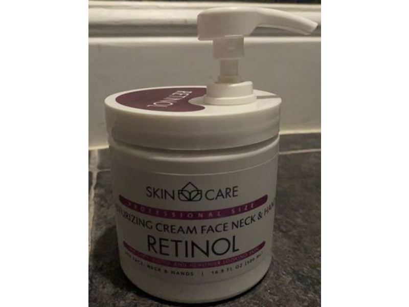 Retinol Skin Care Moisturizing Cream Face Neck & Hand, 16.9 fl oz/500 mL