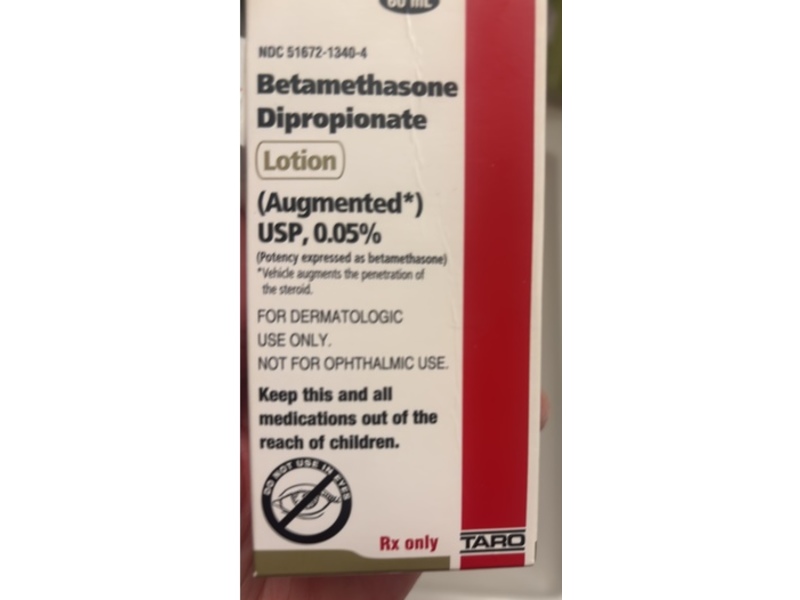 Betamethasone Dipropionate Lotion 0.05%, 60 mL, Taro (Rx)
