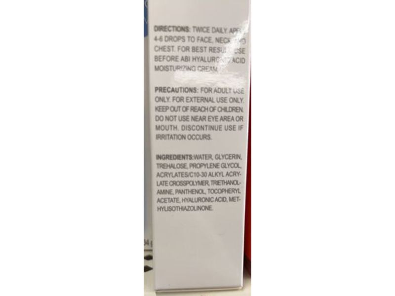 Abi Skincare Hyaluronic Acid Serum, 12 oz/34 g