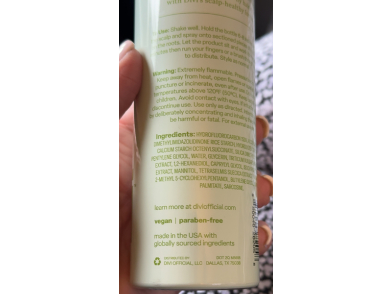 Divi Lift + Refresh Dry Shampoo, 5.3 oz/150.2 g