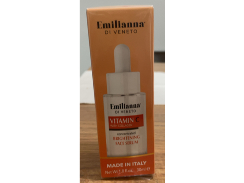 Emilianna Di Veneto Vitamin C Brightening Face Serum, Collagen, 1.0 fl oz/30 mL