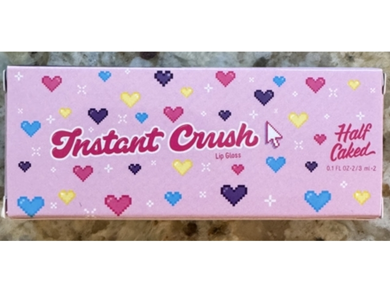 Half Caked Instant Crush Lip Gloss, Mezmerize & Crystal Baller, 0.1 fl oz/2 Or 3 mL, Pack of 2