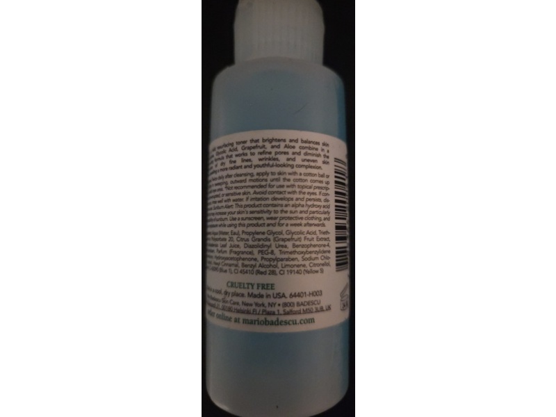 Mario Badescu Skin Care Toner, Glycolic Acid, 2 fl oz/59 mL