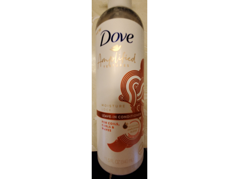 Dove Amplified Textures Moisture Lock Leave-In Conditioner, Jojoba, 11.5 fl oz/340mL