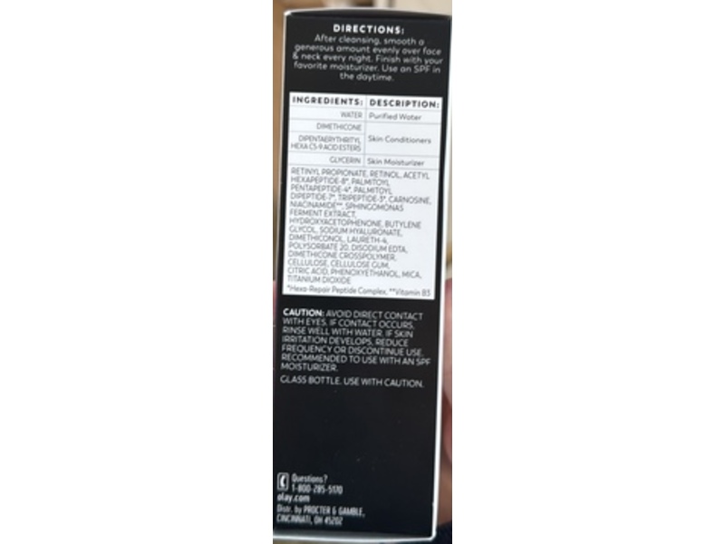 Olay Regenerist Wrinkle Correcting Treatment Serum, pro-Retinol & Hexa-Repair peptide Complex, 1.0 fl oz/30 mL