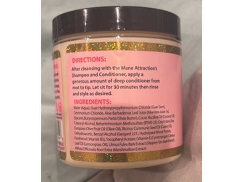 The Mane Attraction Deep Conditioning Hair Mask, 8 oz/240 mL