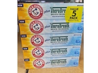 Arm & Hammer TheraBreath Whitening Breath Freshners Toothpaste, Icy Mint, 5.5 oz/156 g, Pack Of 5 - Image 3