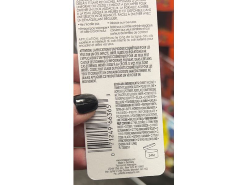 L’Oreal Paris Infallible Grip Mechanical Eyeliner Gel Pencil, Blue Jersey, 0.1 oz