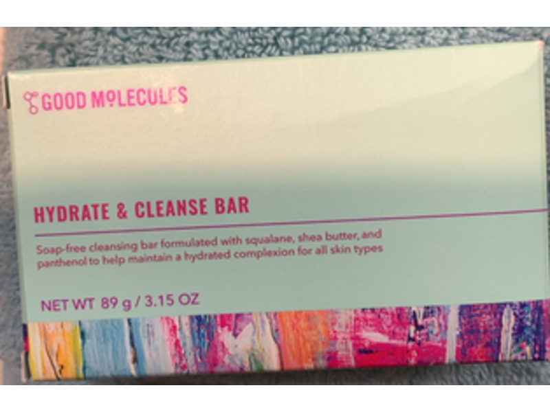 Good Molecules Hydrate & Cleanse Bar, 3.15 oz/89 g