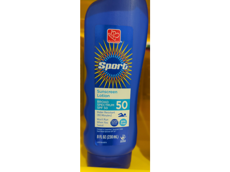 Harris Teeter Sport Sunscreen Lotion, SPF 50, 8 fl oz/236 mL