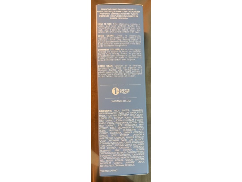Skin & Co Toning Potion, Umbrian Truffle Clay, 6.8 fl oz/200 mL