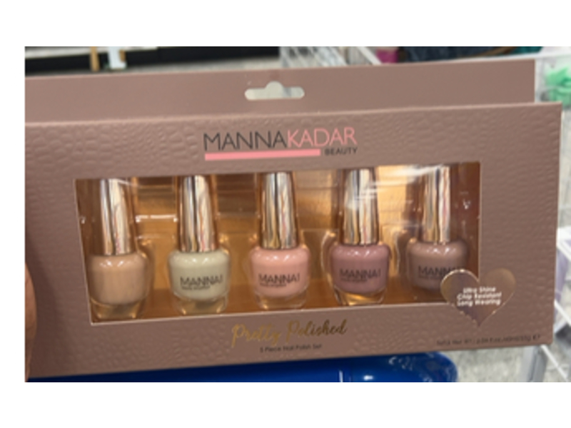Manna Kadar Beauty Nail Polish Set, Pretty Polished, 2.01 fl oz/60 mL