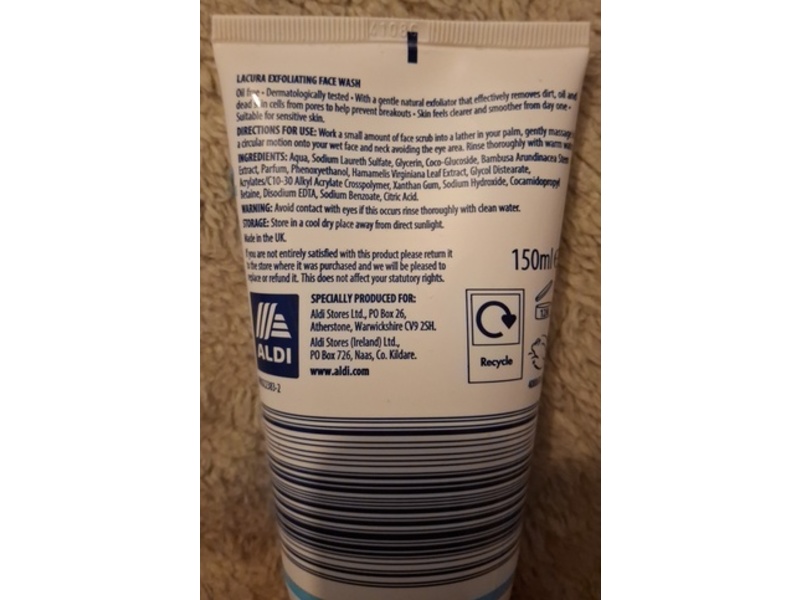 Lacura Exfoliating Face Wash, 150 mL