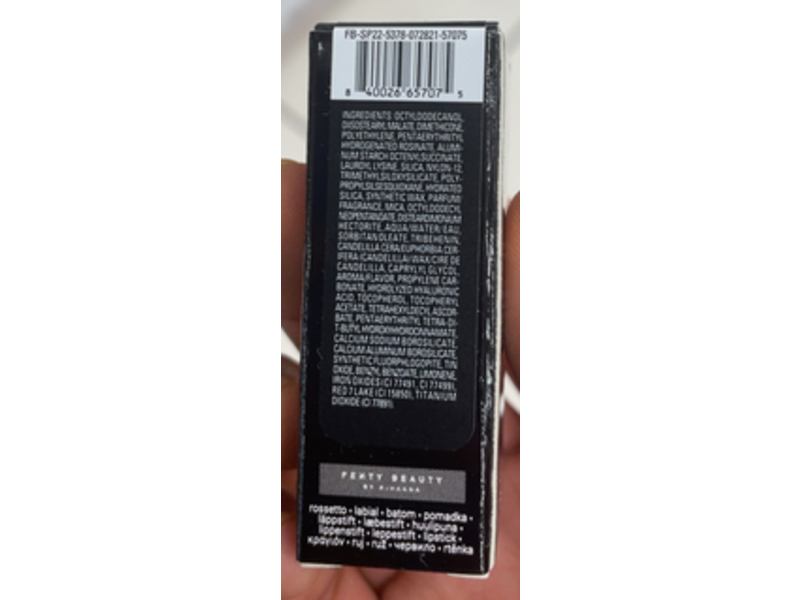 Fenty Beauty By Rihanna Semi Matte Lipstick, Board Member, 0.134 oz/3.8 g