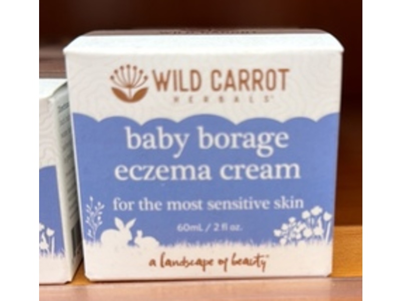 Wild Carrot Baby Borage Eczema Cream, 2 fl oz/60 mL