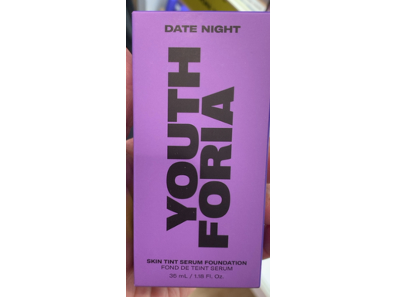 Youth Foria Date Night Skin Tint Serum Foundation, Fair Neutral, 1.18 fl oz/35 mL