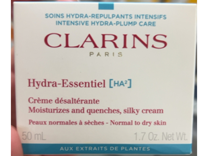 Clarins Hydra-Essentiel Moisturizer & Quenches Silky Cream, 1,7 oz/50 mL