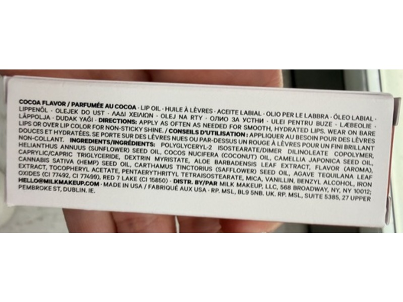 Milk Makeup Kush Lip Oil, Chocolate Cake, 0.18 oz