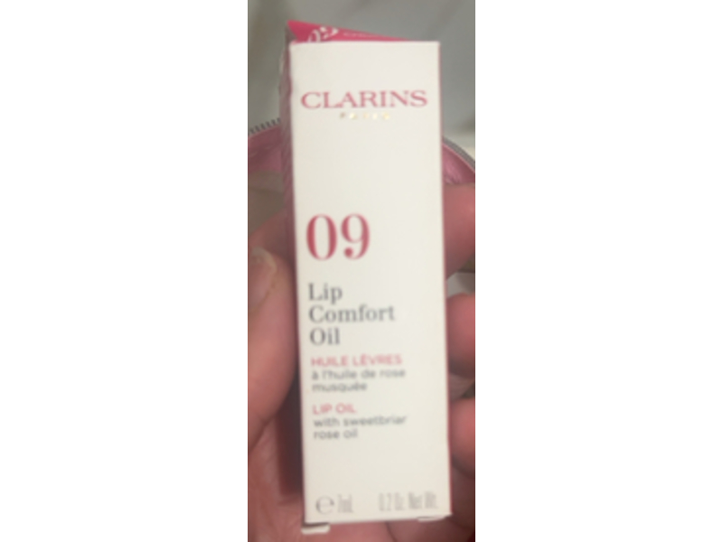 Clarins Lip Comfort Oil, 09 Chocolate, 0.2 fl oz/7 mL