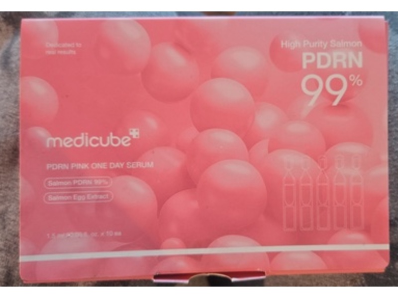 Medicube PDRN Pink One Day Serum, 0.5 fl oz/15 mL, 10 Count