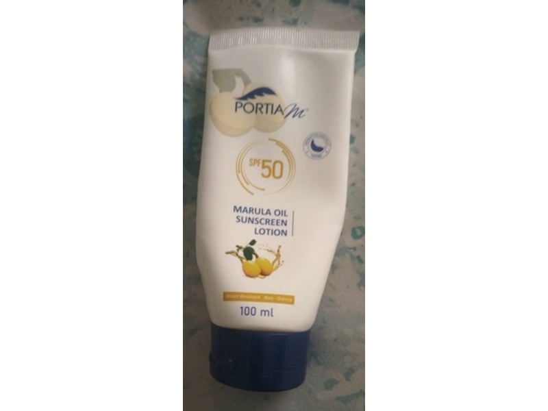 Portia M Marula Oil Sunscreen Lotion, SPF 50, 100 mL
