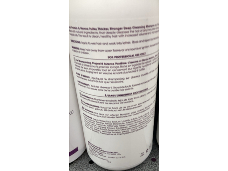 Design Essentials Oat Protein Henna Deep Cleansing Shampoo, 32 fl oz/942 mL